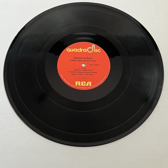 Joseph Payne ‎Spaced-Out Bach Vinyl LP 1974 RCA QuadraDisc ARD1-0439 - Picture 4 of 8